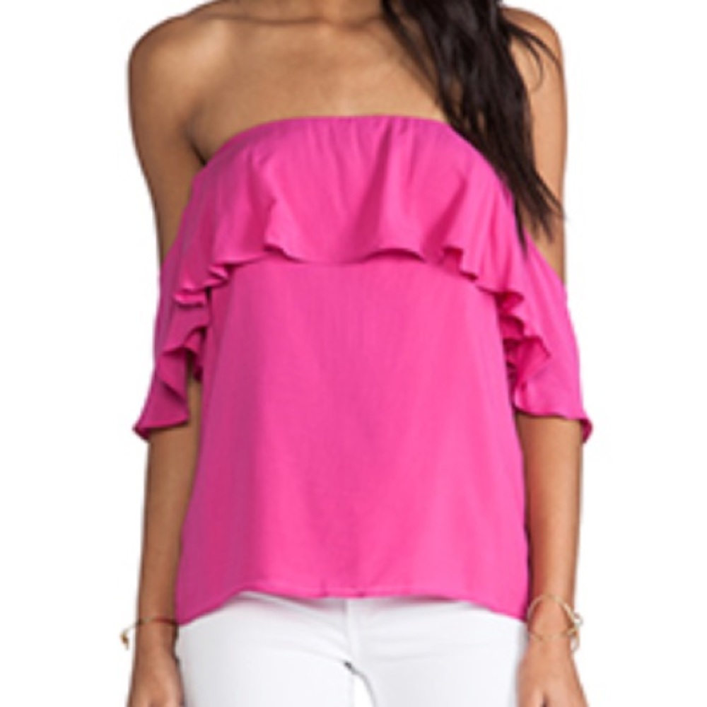 Boulee off shoulder ruffle shirt - Picture 1 of 1